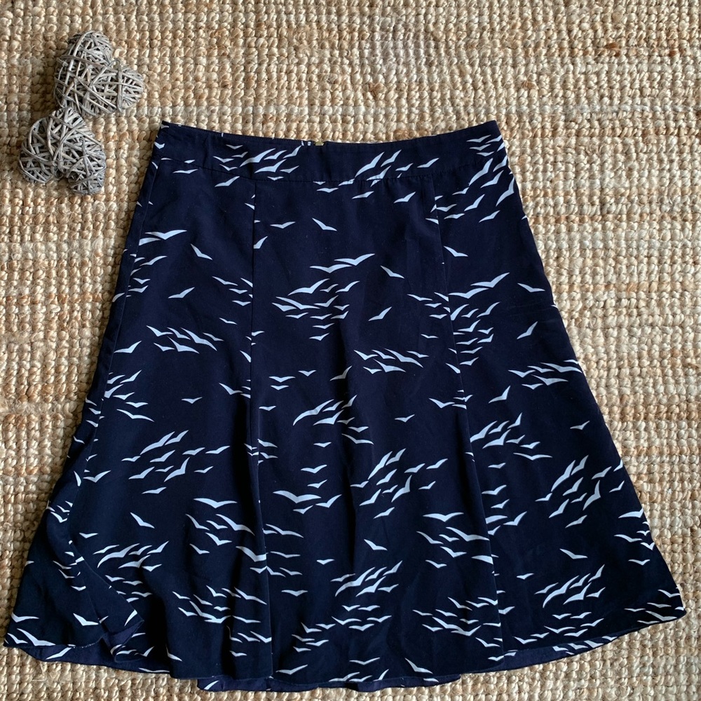 Navy blue banana republic skirt